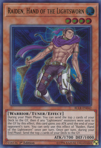 Raiden, Hand of the Lightsworn [BLLR-EN042] Ultra Rare - Yu-Gi-Oh! - Card Brawlers | Quebec | Canada |