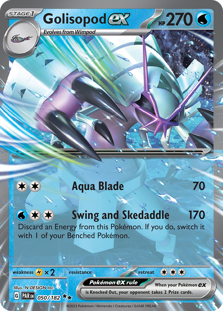 Golisopod ex (050/182) [Scarlet & Violet: Paradox Rift] - Pokémon - Card Brawlers | Quebec | Canada |