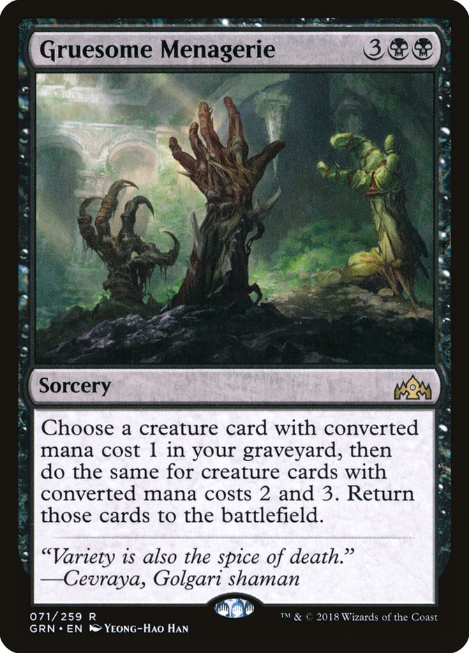Gruesome Menagerie [Guilds of Ravnica] - Magic: The Gathering - Card Brawlers | Quebec | Canada |