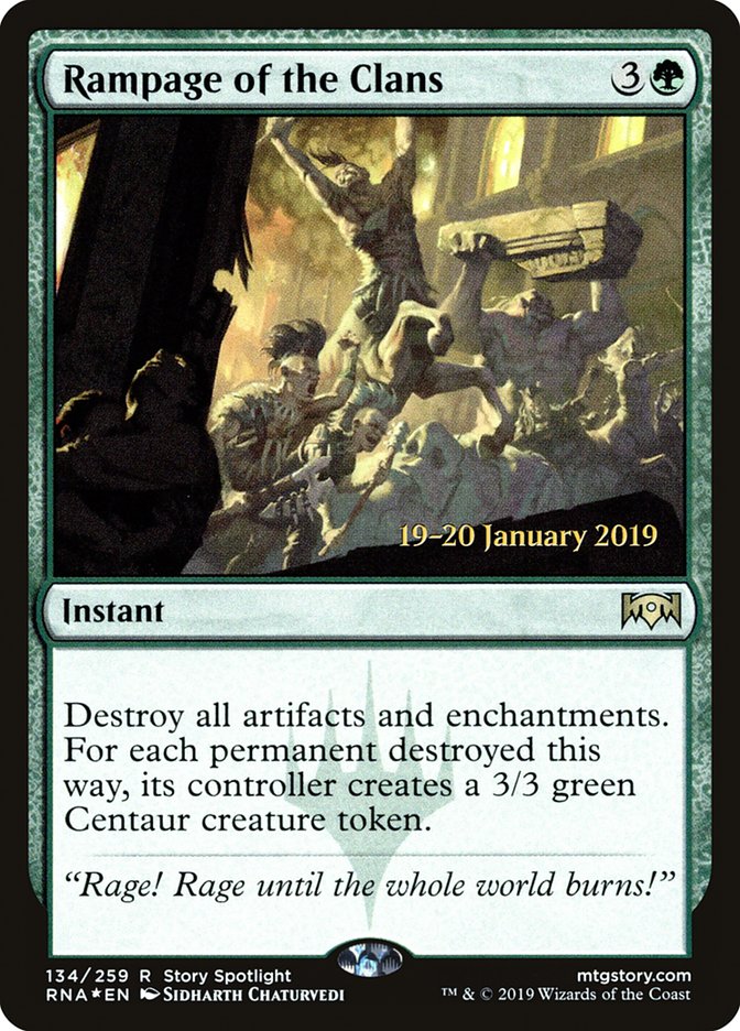 Rampage of the Clans [Ravnica Allegiance Prerelease Promos] - Magic: The Gathering - Card Brawlers | Quebec | Canada |