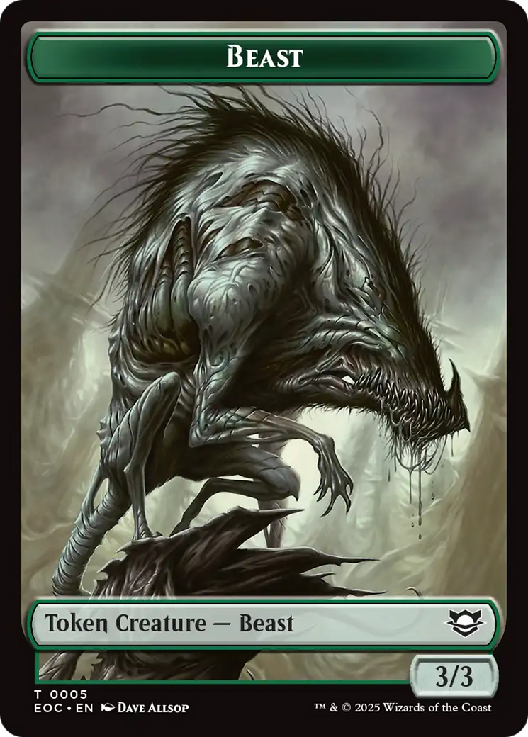 Insect // Beast (0005) Double-Sided Token [Edge of Eternities Commander Tokens] - Magic: The Gathering - Card Brawlers | Quebec | Canada |