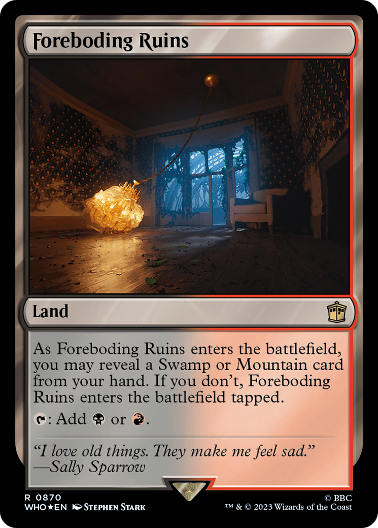 Foreboding Ruins (Surge Foil) [Doctor Who] - Magic: The Gathering - Card Brawlers | Quebec | Canada |
