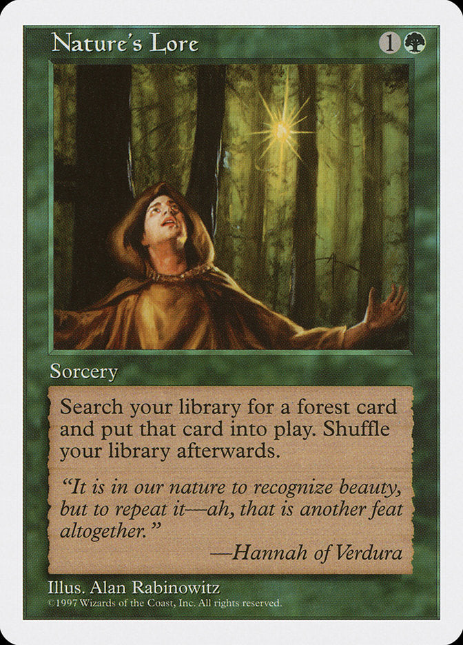 Nature's Lore [Fifth Edition] - Magic: The Gathering - Card Brawlers | Quebec | Canada |