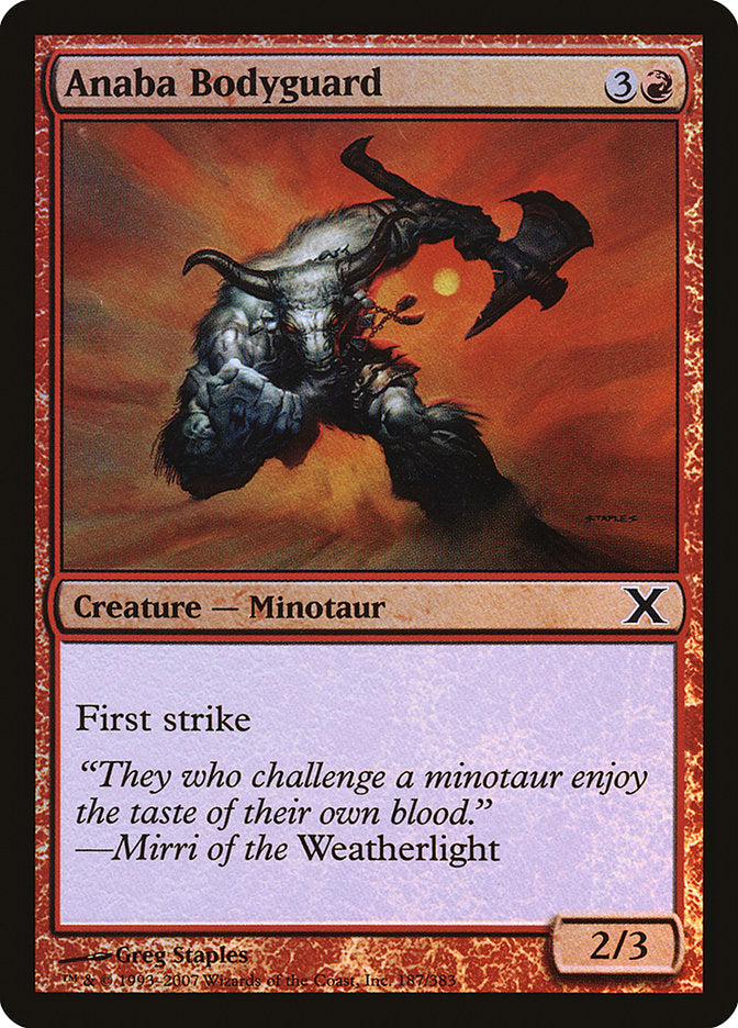 Anaba Bodyguard (Premium Foil) [Tenth Edition] - Magic: The Gathering - Card Brawlers | Quebec | Canada |
