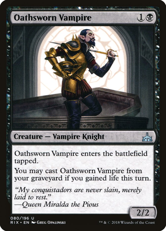 Oathsworn Vampire [Rivals of Ixalan] - Magic: The Gathering - Card Brawlers | Quebec | Canada |