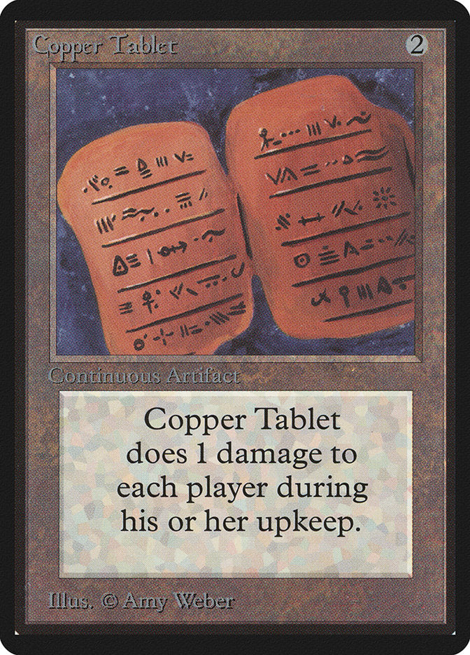 Copper Tablet [Beta Edition] - Magic: The Gathering - Card Brawlers | Quebec | Canada |