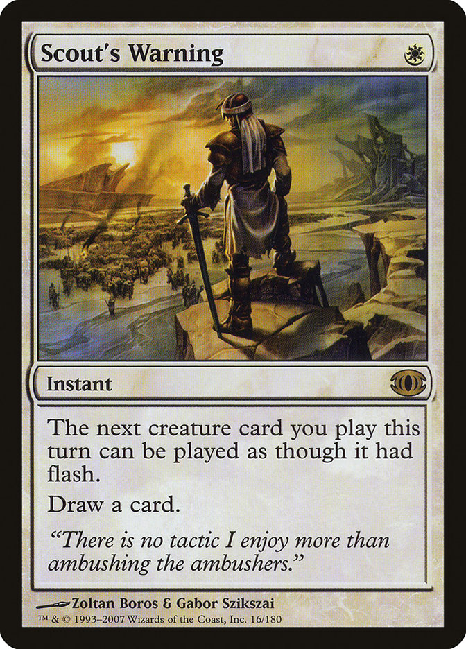 Scout's Warning [Future Sight] - Magic: The Gathering - Card Brawlers | Quebec | Canada |