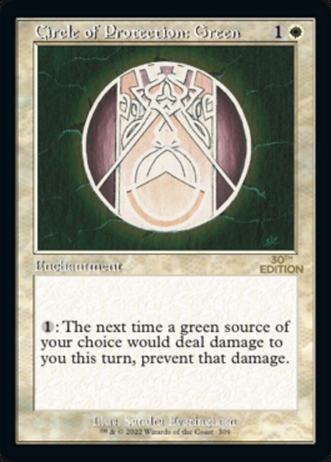 Circle of Protection: Green (Retro) [30th Anniversary Edition] - Magic: The Gathering - Card Brawlers | Quebec | Canada |