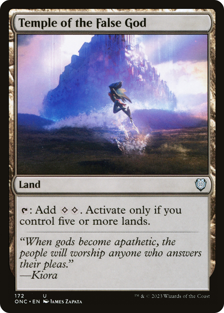 Temple of the False God [Phyrexia: All Will Be One Commander] - Magic: The Gathering - Card Brawlers | Quebec | Canada |