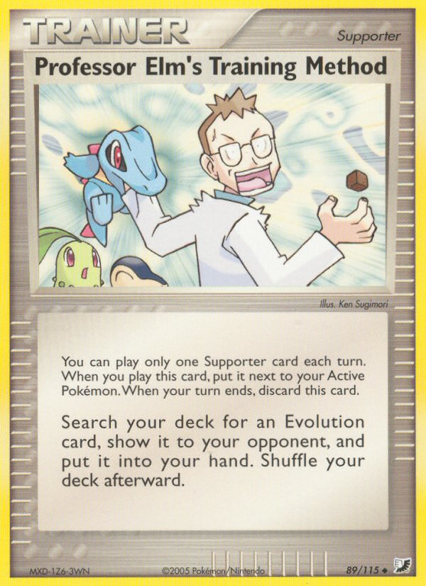 Professor Elm's Training Method (89/115) [EX: Unseen Forces] - Pokémon - Card Brawlers | Quebec | Canada |