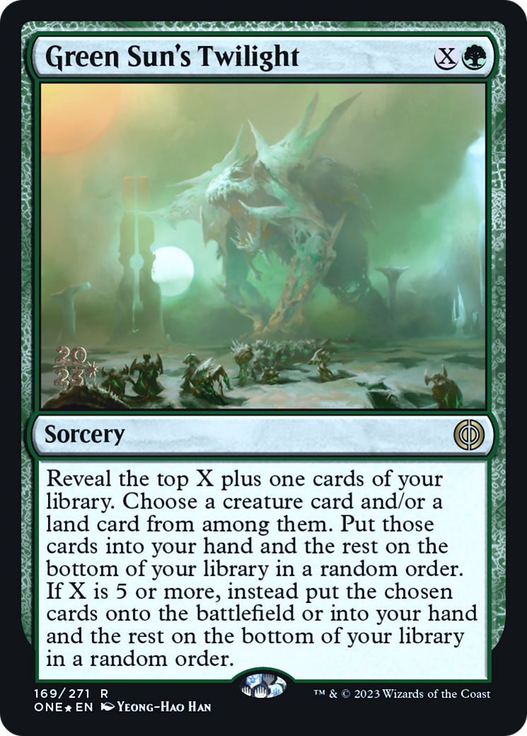 Green Sun's Twilight [Phyrexia: All Will Be One Prerelease Promos] - Magic: The Gathering - Card Brawlers | Quebec | Canada |