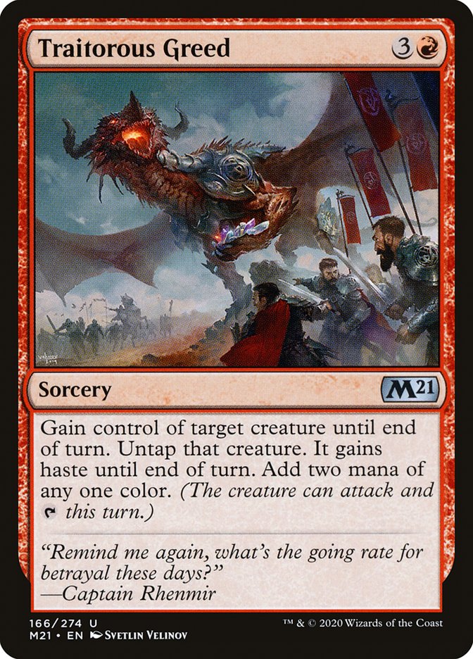 Traitorous Greed [Core Set 2021] - Magic: The Gathering - Card Brawlers | Quebec | Canada |