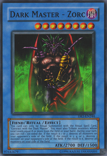 Dark Master - Zorc [DR1-EN244] Super Rare - Yu-Gi-Oh! - Card Brawlers | Quebec | Canada |