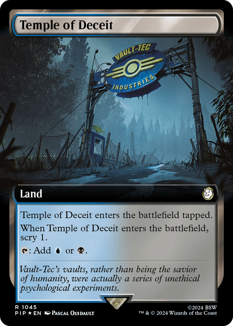 Temple of Deceit (Extended Art) (Surge Foil) [Fallout] - Magic: The Gathering - Card Brawlers | Quebec | Canada |