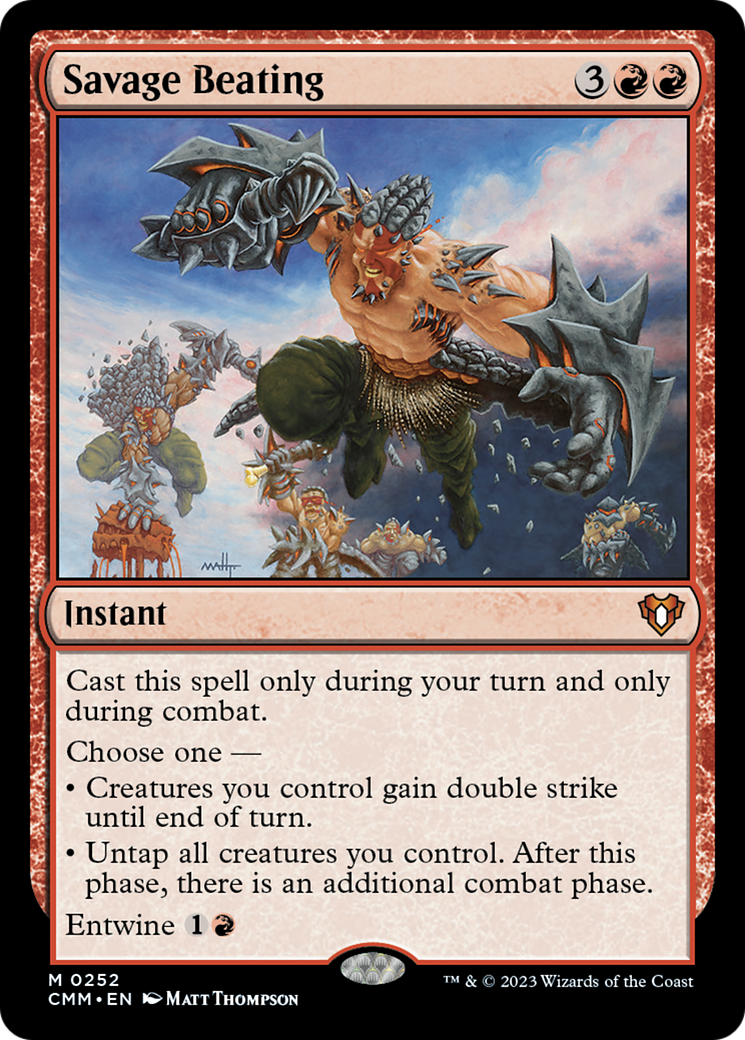 Savage Beating [Commander Masters] - Magic: The Gathering - Card Brawlers | Quebec | Canada |