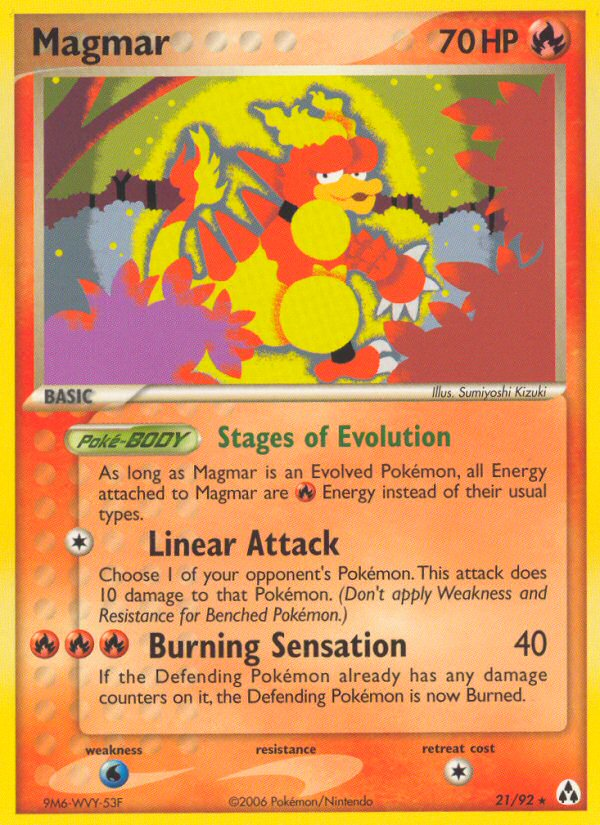 Magmar (21/92) [EX: Legend Maker] - Pokémon - Card Brawlers | Quebec | Canada |