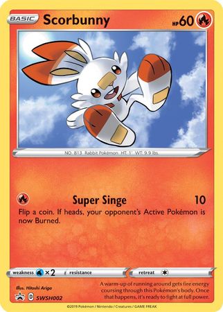 Scorbunny (SWSH002) [Sword & Shield: Black Star Promos] - Pokémon - Card Brawlers | Quebec | Canada |