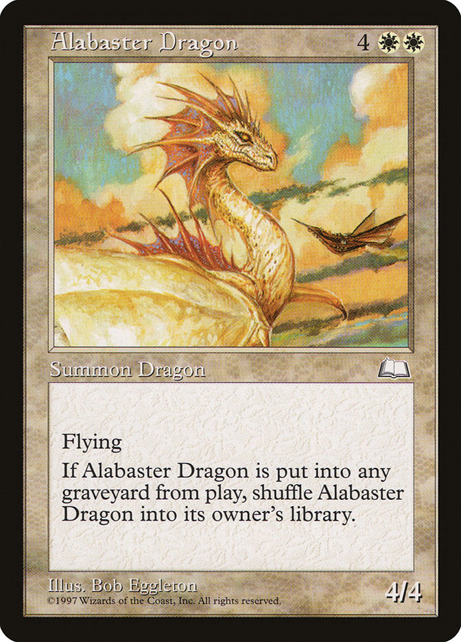 Alabaster Dragon [Weatherlight] - Magic: The Gathering - Card Brawlers | Quebec | Canada |