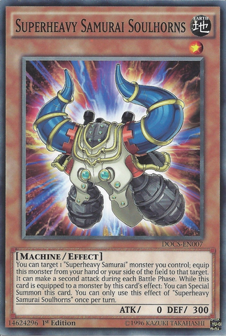 Superheavy Samurai Soulhorns [DOCS-EN007] Common - Yu-Gi-Oh! - Card Brawlers | Quebec | Canada |
