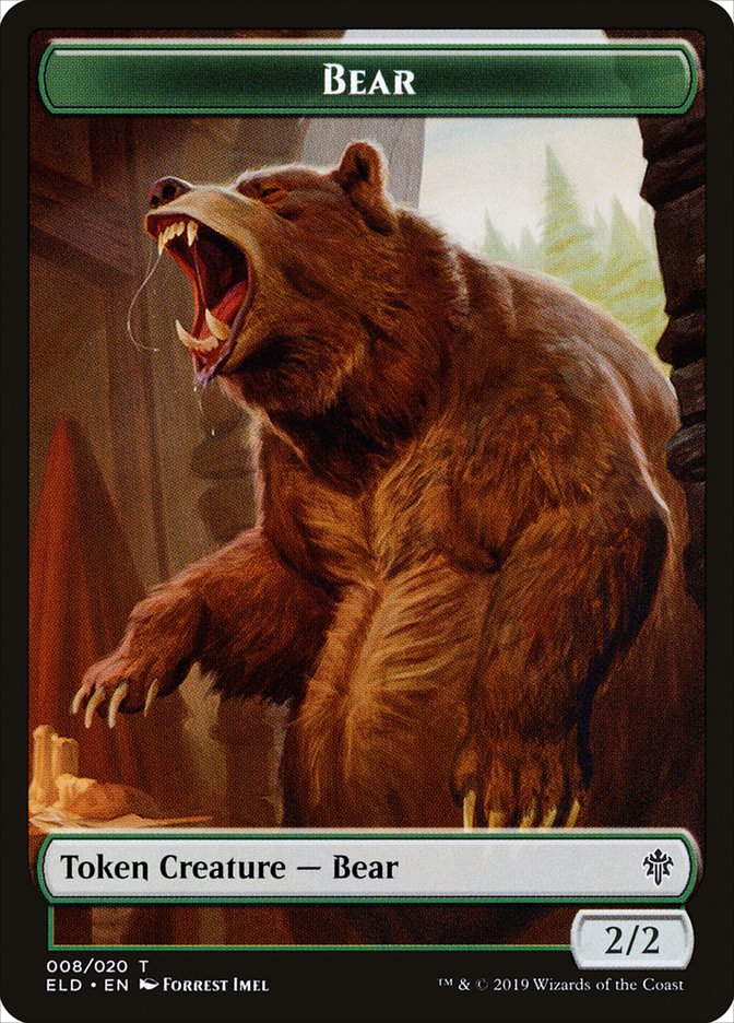 Bear Token [Throne of Eldraine Tokens] - Magic: The Gathering - Card Brawlers | Quebec | Canada |