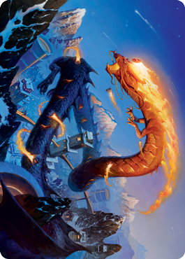 Atsushi, the Blazing Sky 1 Art Card [Kamigawa: Neon Dynasty Art Series] - Magic: The Gathering - Card Brawlers | Quebec | Canada |