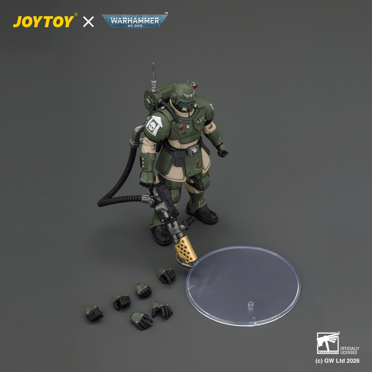 JOYTOY - Warhammer 40k - Astra Militarum - Kasrkin 2 with Flamer - (PREORDER) October 30, 2026
