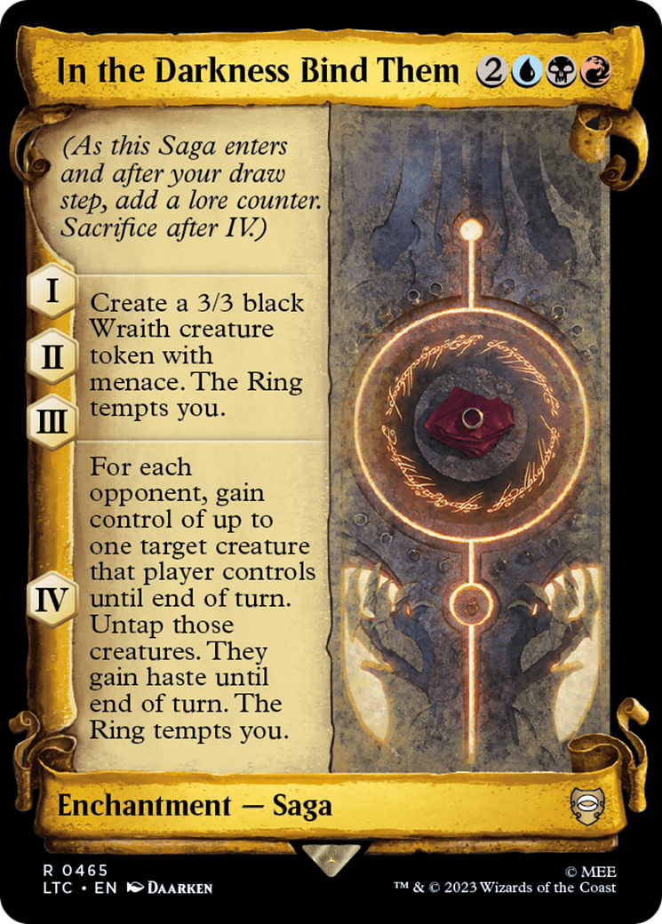 In the Darkness Bind Them [The Lord of the Rings: Tales of Middle-Earth Commander Showcase Scrolls] - Magic: The Gathering - Card Brawlers | Quebec | Canada |