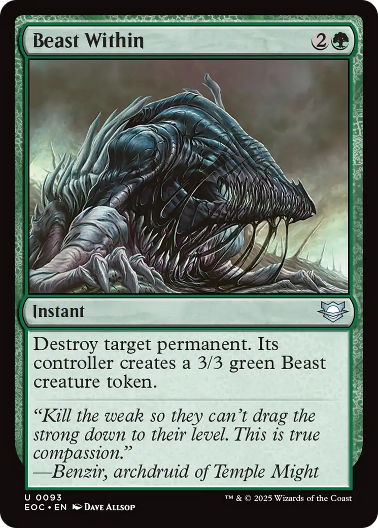 Beast Within [Edge of Eternities Commander] - Magic: The Gathering - Card Brawlers | Quebec | Canada |