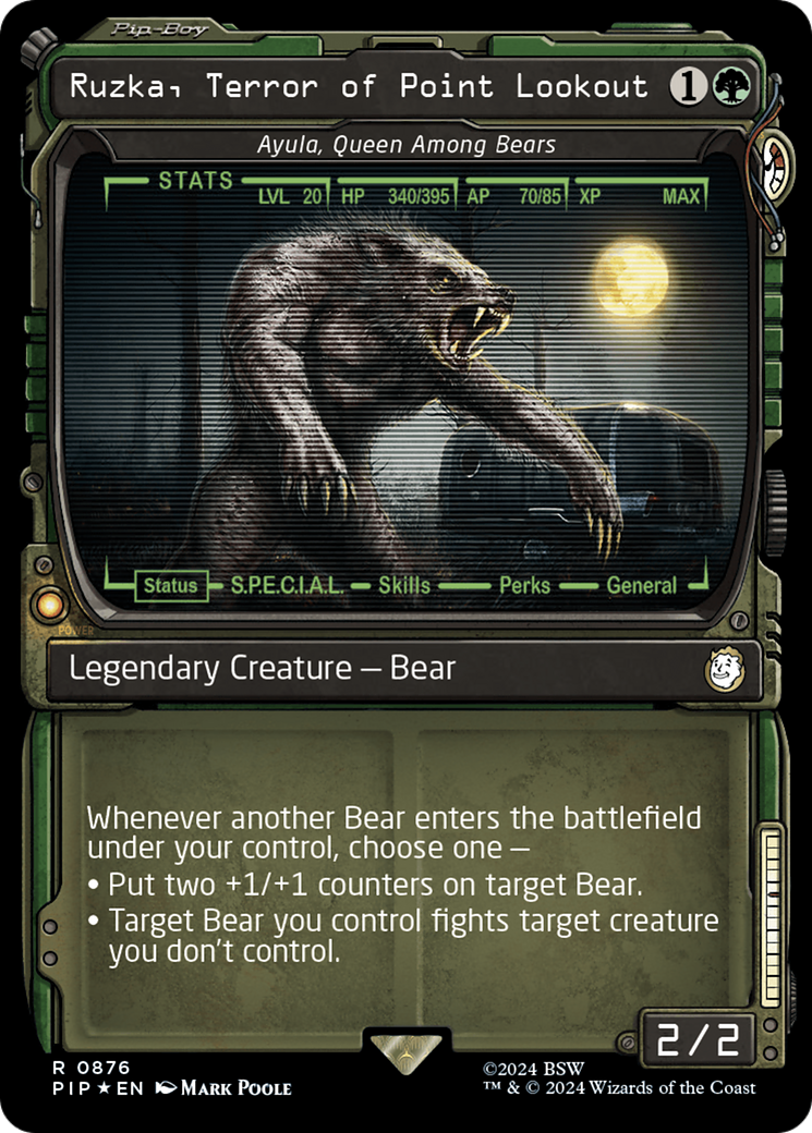 Ruzka, Terror of Point Lookout - Ayula, Queen Among Bears (Showcase) (Surge Foil) [Fallout] - Magic: The Gathering - Card Brawlers | Quebec | Canada |