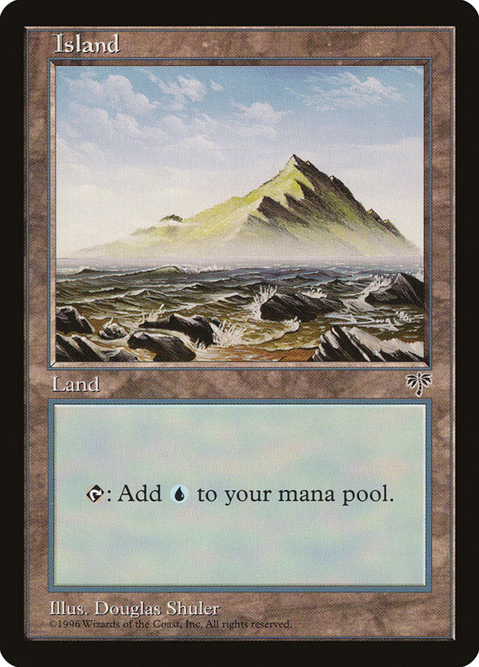 Island (No Tree / Blue Sky / Peak on Right) [Mirage] - Magic: The Gathering - Card Brawlers | Quebec | Canada |