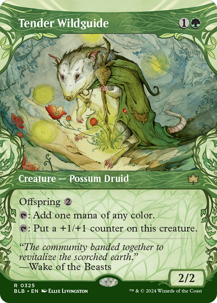 Tender Wildguide (Showcase) [Bloomburrow] - Magic: The Gathering - Card Brawlers | Quebec | Canada |
