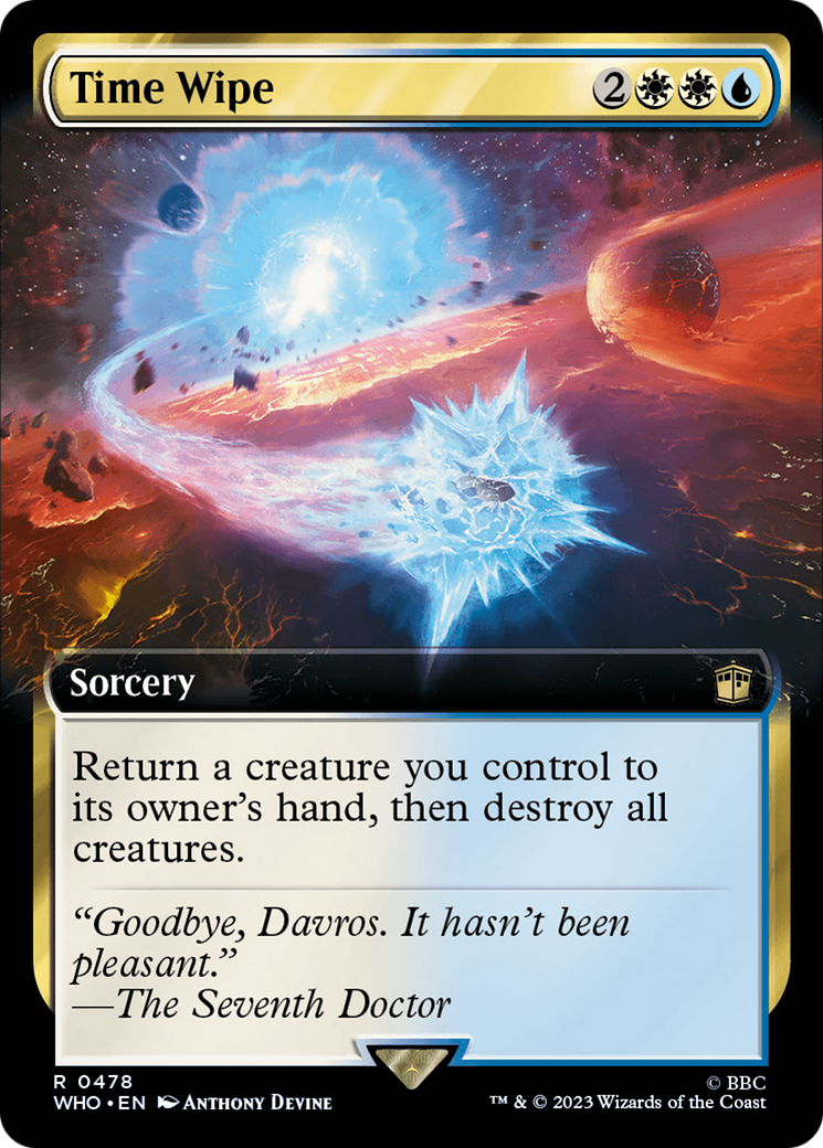 Time Wipe (Extended Art) [Doctor Who] - Magic: The Gathering - Card Brawlers | Quebec | Canada |