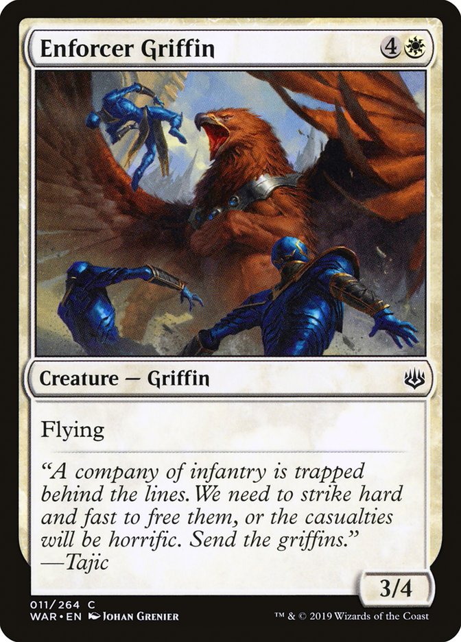 Enforcer Griffin [War of the Spark] - Magic: The Gathering - Card Brawlers | Quebec | Canada |