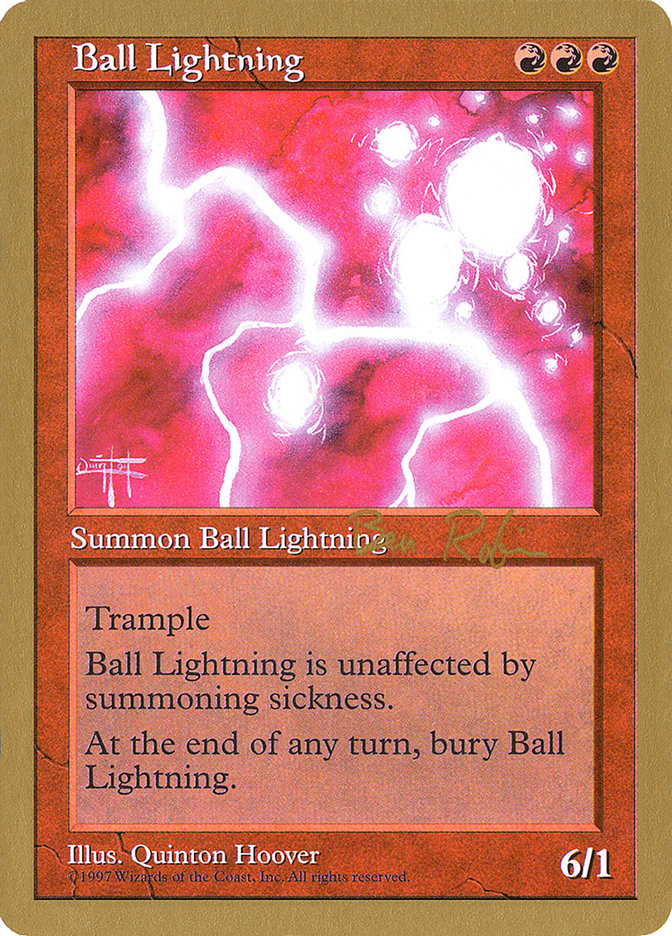 Ball Lightning (Ben Rubin) [World Championship Decks 1998] - Magic: The Gathering - Card Brawlers | Quebec | Canada |
