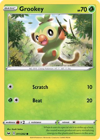 Grookey (011/202) (Premium Collection) [Sword & Shield: Base Set] - Pokémon - Card Brawlers | Quebec | Canada |