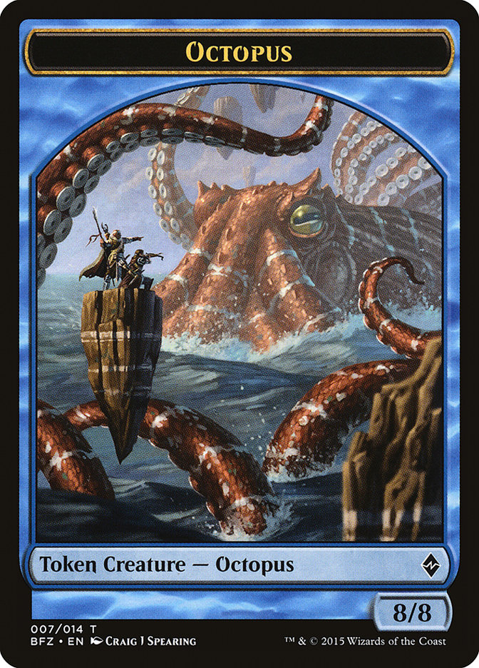Octopus Token [Battle for Zendikar Tokens] - Magic: The Gathering - Card Brawlers | Quebec | Canada |