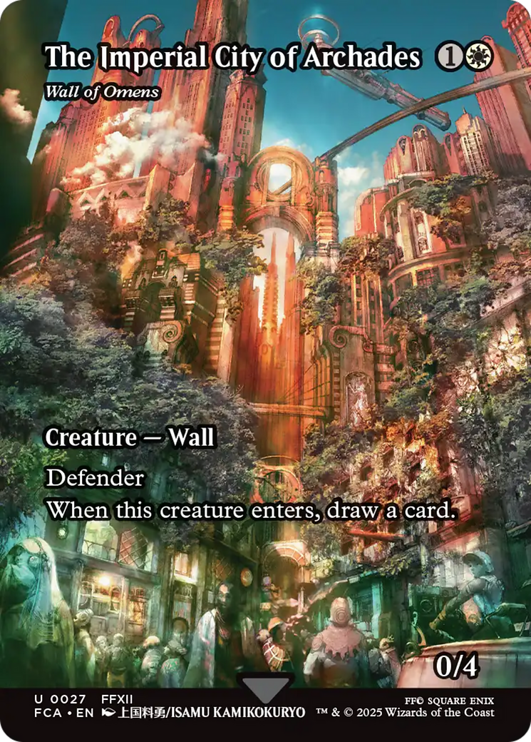 The Imperial City of Archades - Wall of Omens (Showcase) [FINAL FANTASY : Through the Ages] - Magic: The Gathering - Card Brawlers | Quebec | Canada |