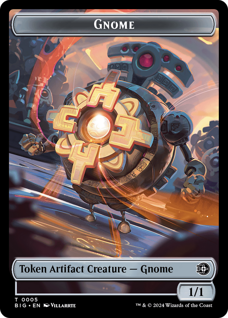 Gnome // Plot Double-Sided Token [Outlaws of Thunder Junction: The Big Score Tokens] - Magic: The Gathering - Card Brawlers | Quebec | Canada |