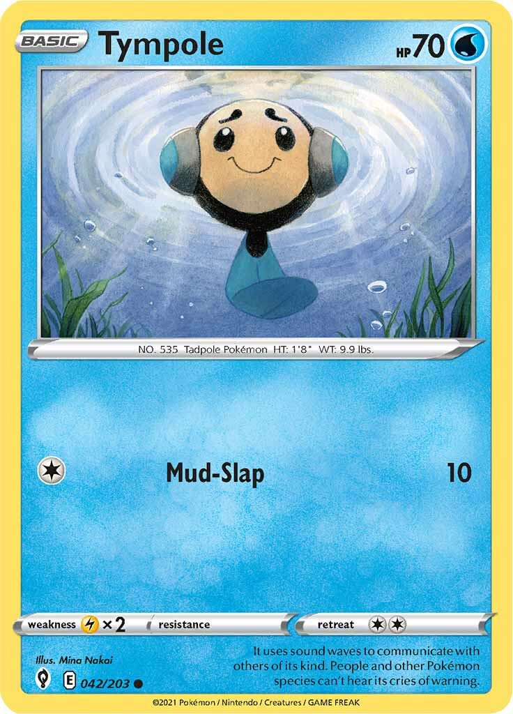 Tympole (042/203) [Sword & Shield: Evolving Skies] - Pokémon - Card Brawlers | Quebec | Canada |