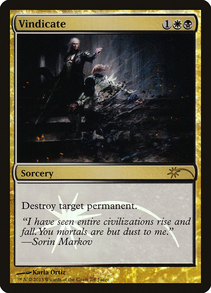 Vindicate [Judge Gift Cards 2013] - Magic: The Gathering - Card Brawlers | Quebec | Canada |