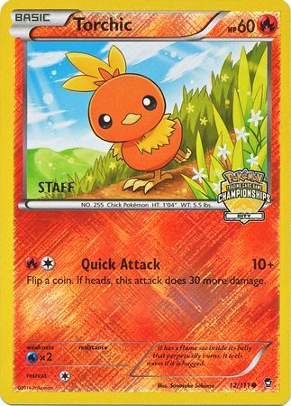 Torchic (12/111) (City Championship Promo Staff) [XY: Furious Fists] - Pokémon - Card Brawlers | Quebec | Canada |
