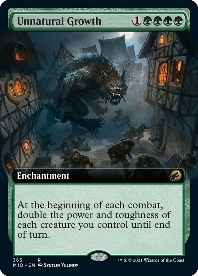 Unnatural Growth (Extended Art) [Innistrad: Midnight Hunt] - Magic: The Gathering - Card Brawlers | Quebec | Canada |