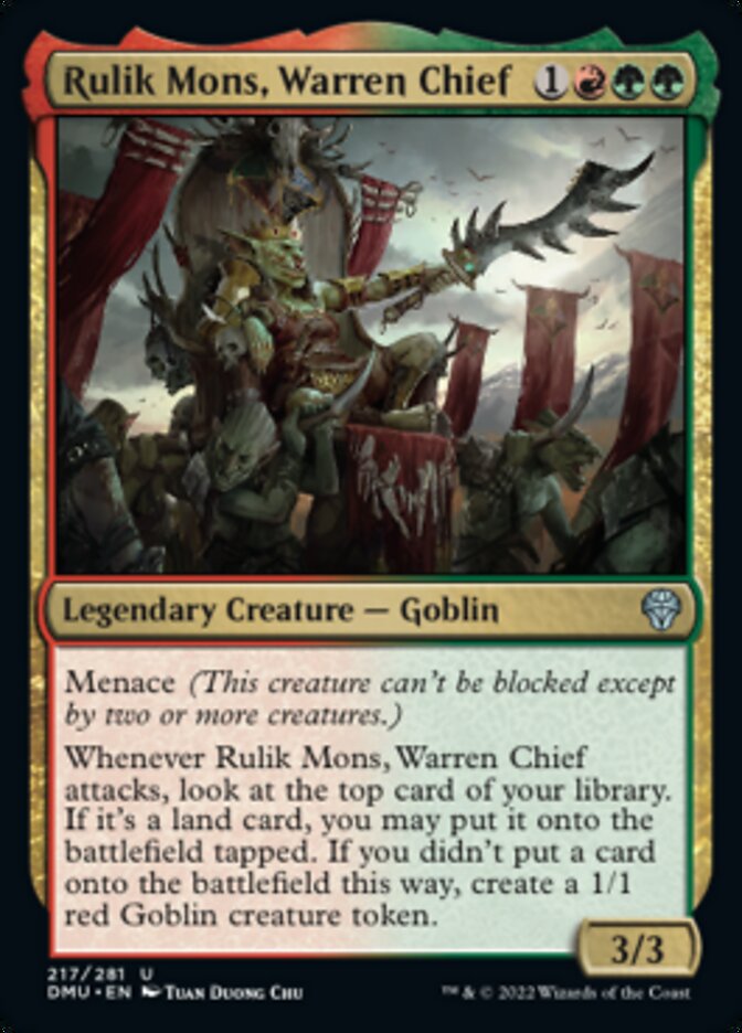 Rulik Mons, Warren Chief [Dominaria United] - Magic: The Gathering - Card Brawlers | Quebec | Canada |