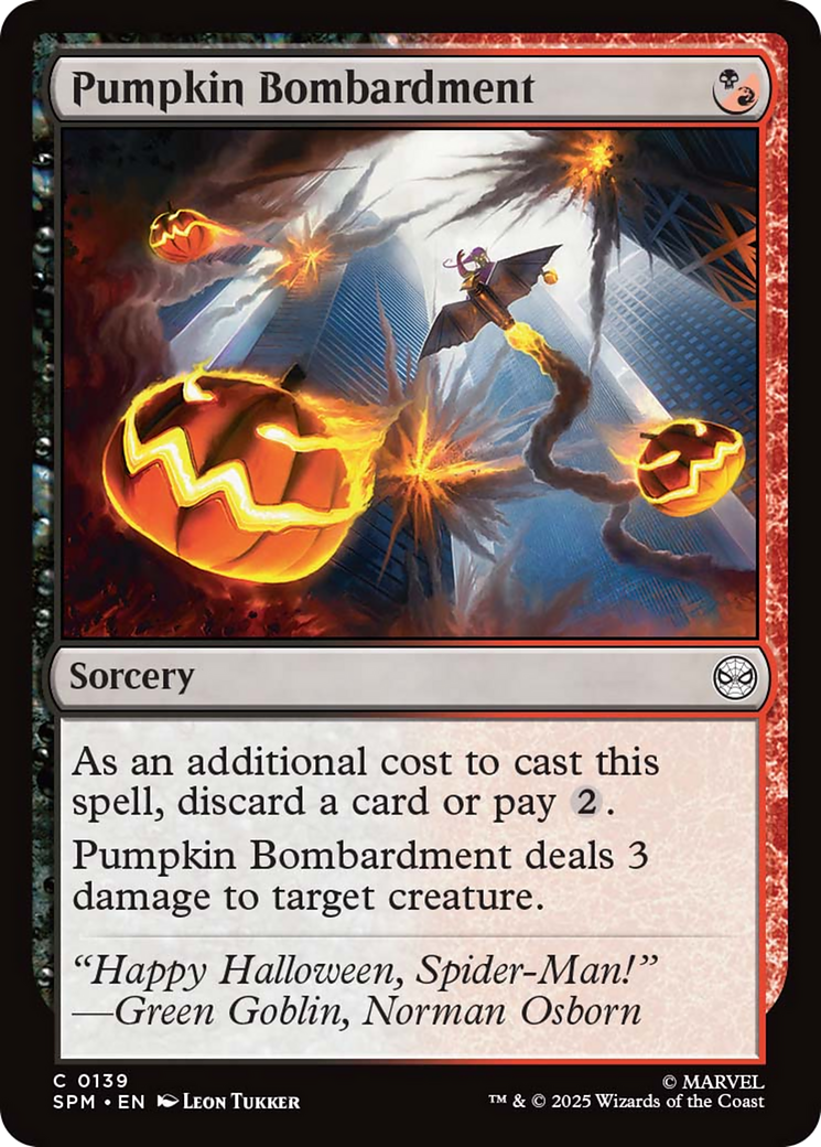 Pumpkin Bombardment [Marvel's Spider-Man] - Magic: The Gathering - Card Brawlers | Quebec | Canada |