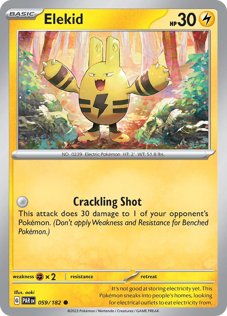 Elekid (059/182) [Scarlet & Violet: Paradox Rift] - Pokémon - Card Brawlers | Quebec | Canada |
