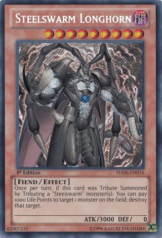 Steelswarm Longhorn [HA06-EN016] Secret Rare - Yu-Gi-Oh! - Card Brawlers | Quebec | Canada |