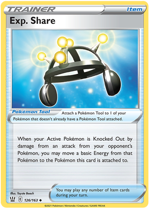 Exp. Share (126/163) [Sword & Shield: Battle Styles] - Pokémon - Card Brawlers | Quebec | Canada |