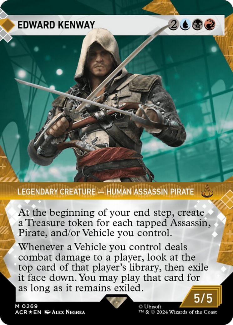 Edward Kenway (Showcase) (Textured Foil) [Assassin's Creed] - Magic: The Gathering - Card Brawlers | Quebec | Canada |
