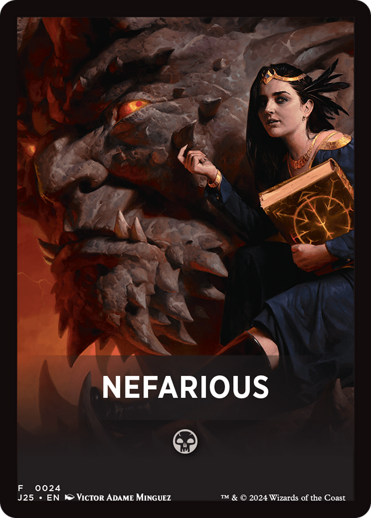Nefarious Theme Card [Foundations Jumpstart Front Cards] - Magic: The Gathering - Card Brawlers | Quebec | Canada |