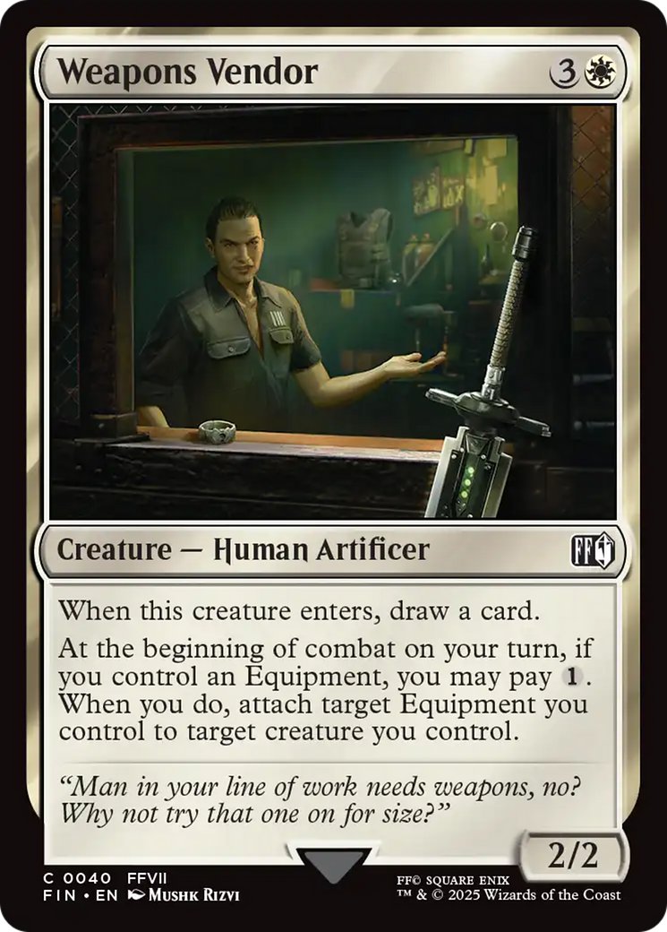 Weapons Vendor [FINAL FANTASY] - Magic: The Gathering - Card Brawlers | Quebec | Canada |